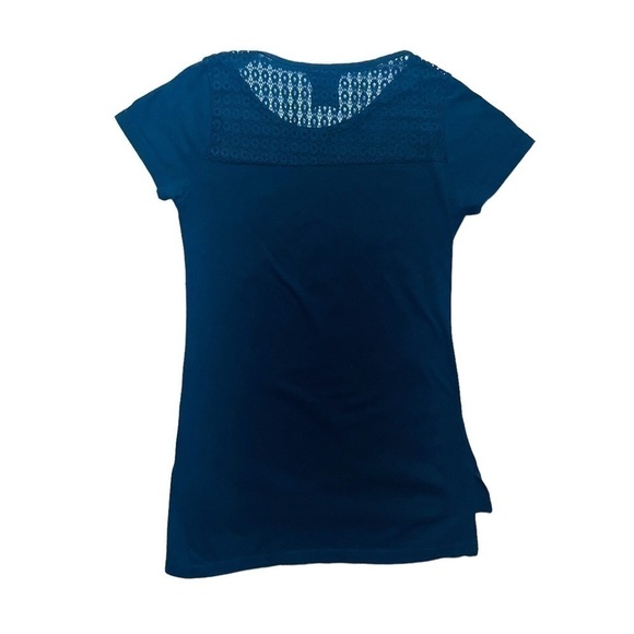 EMOJI the Iconic Brand branded t-shirt mesh upper back cap sleeves size 4-5 year - Picture 4 of 9